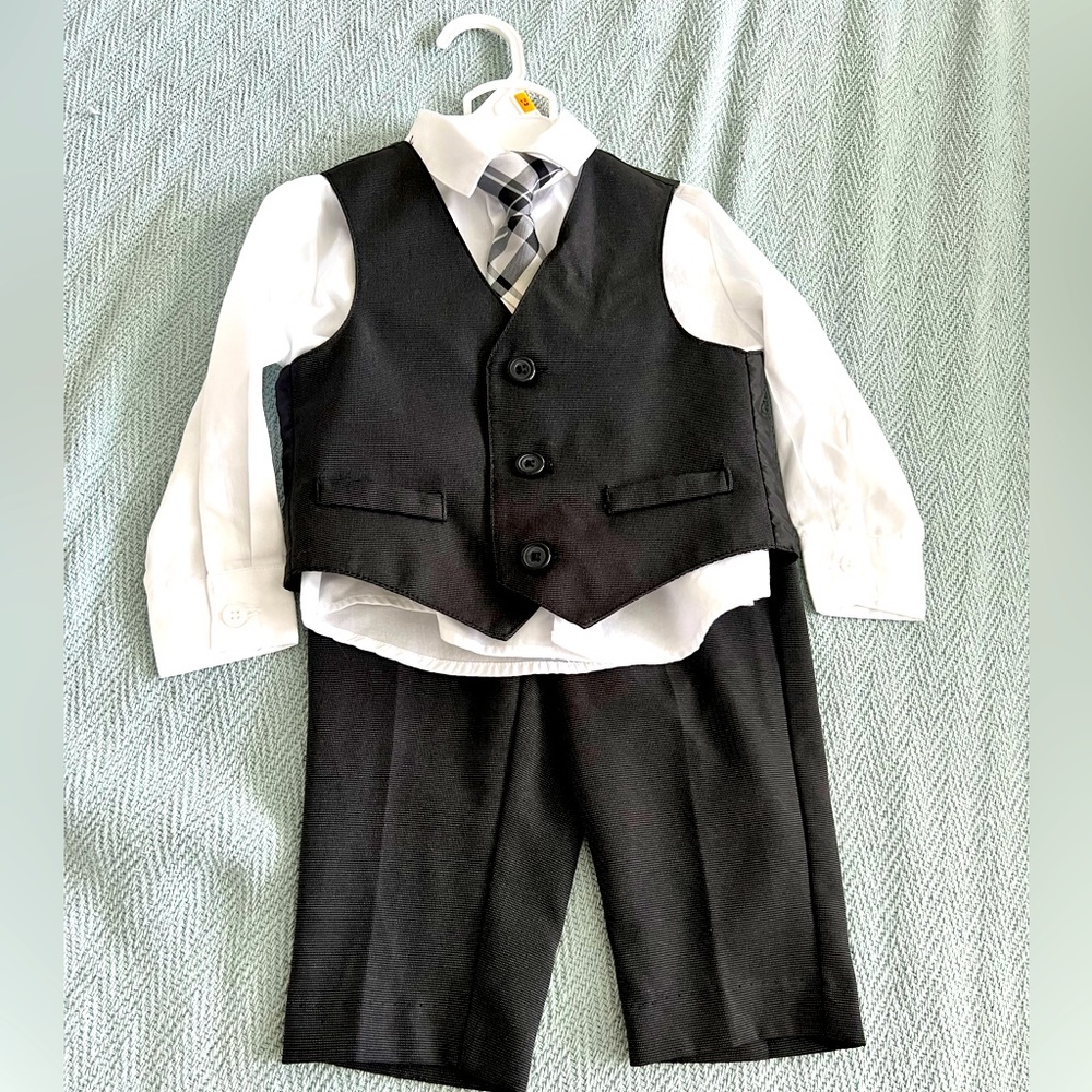 Baby Boys Easter Dress Pant & Vest Suit Outfit